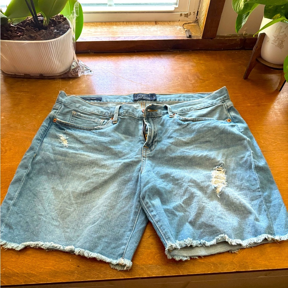 Lucky Brand Laguna Blue Denim Shorts Women Size 12/31